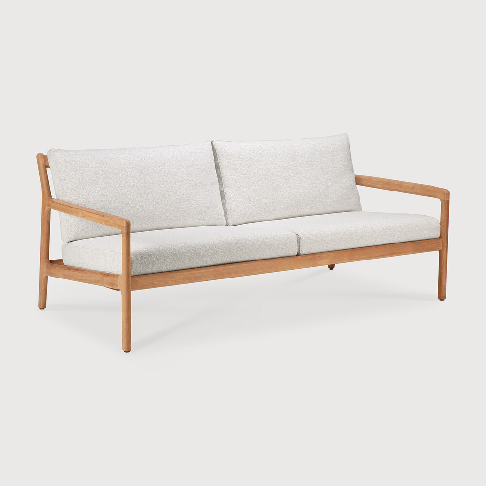[10251] Canapé 2 places Teck  / coussin Off White Jack
