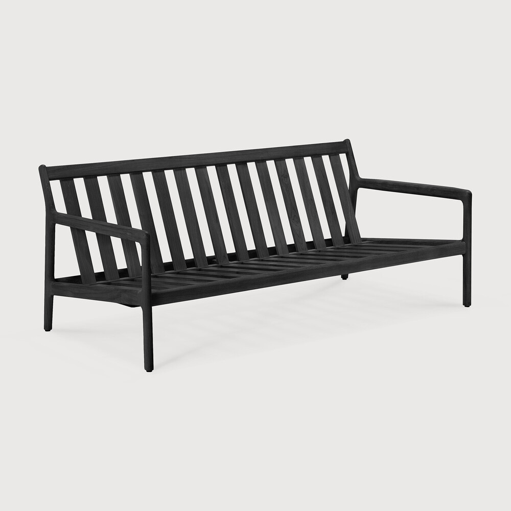 [70262] Canapé 2 places Teck noir / pas de coussin Jack