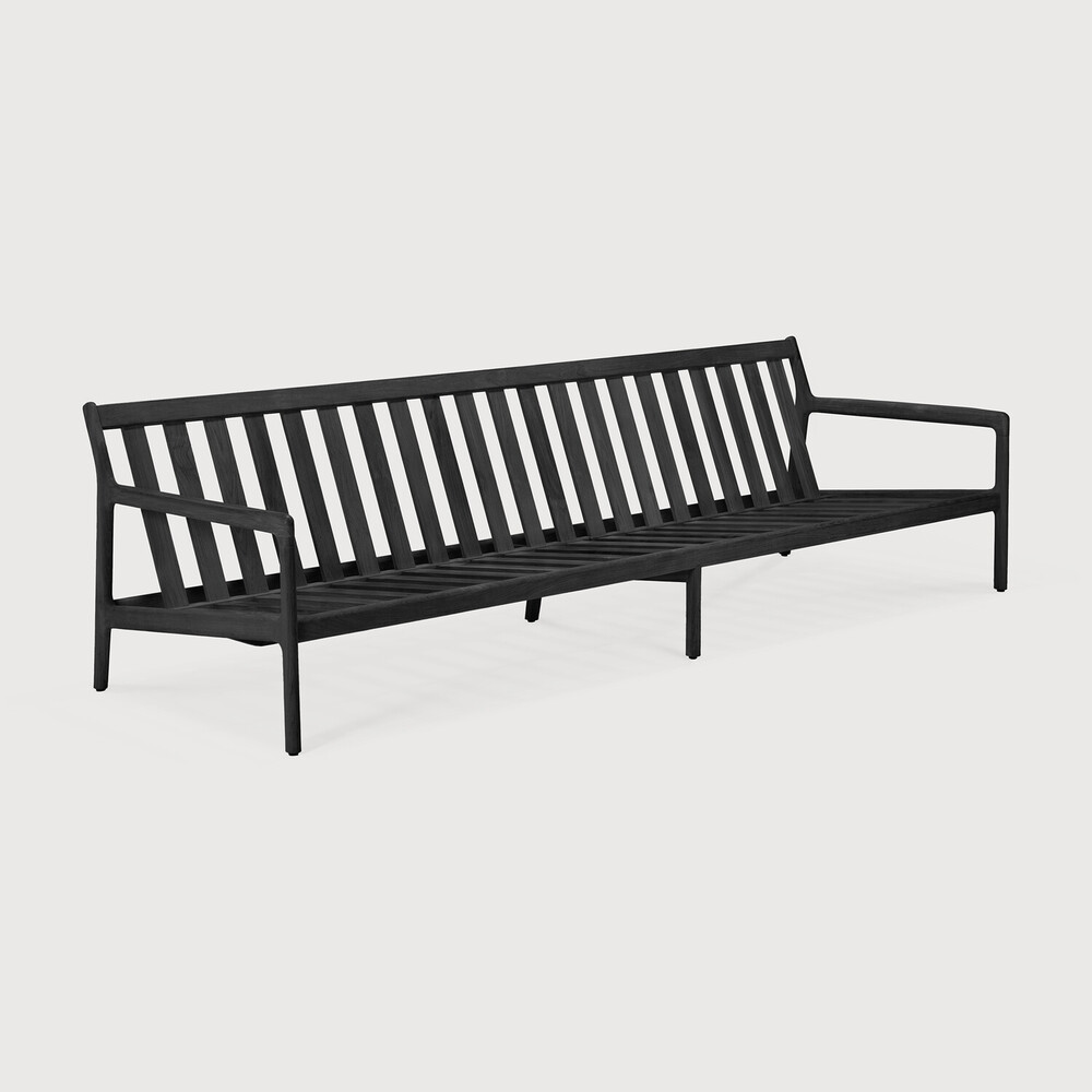[70263] Canapé 3 places Teck noir / pas de coussin Jack