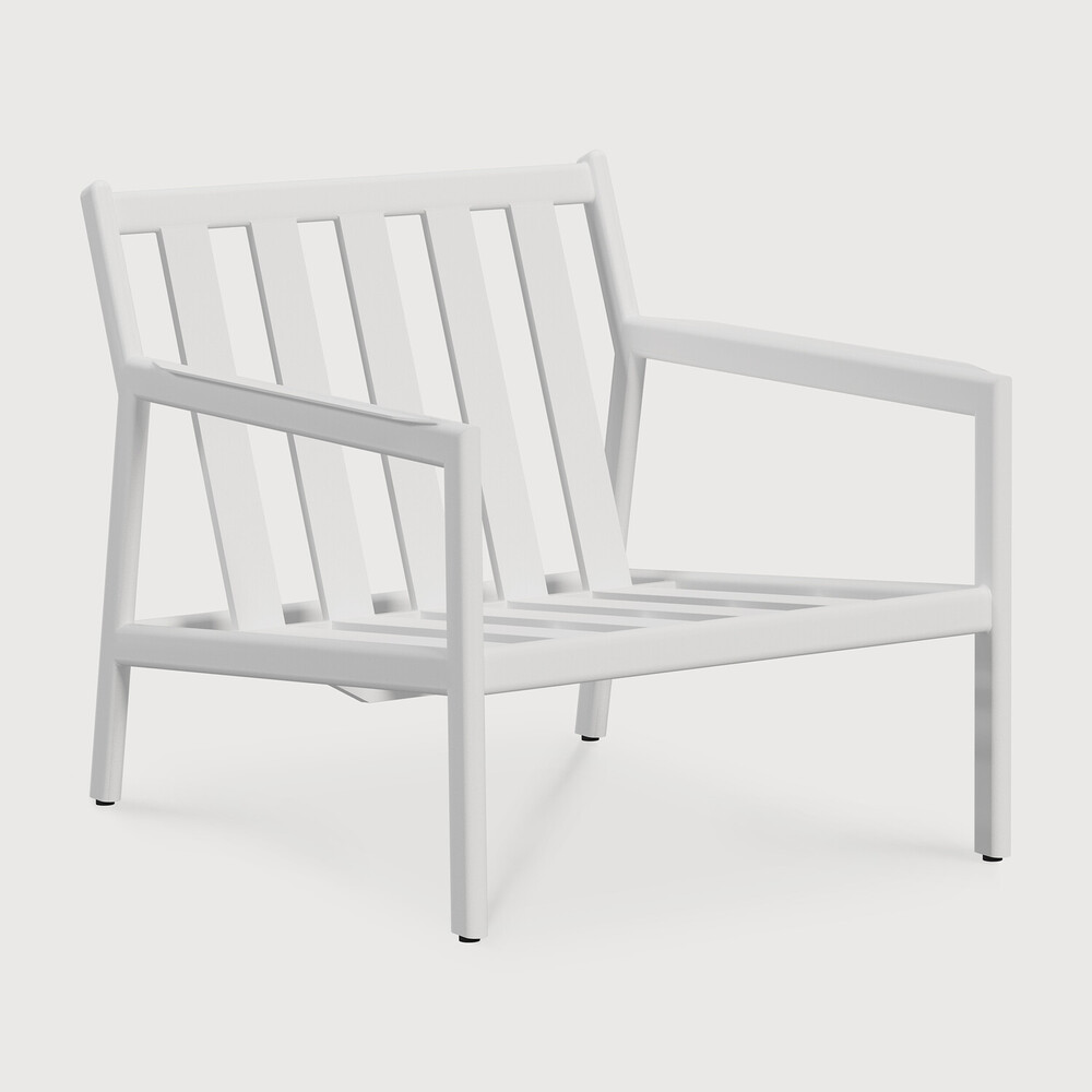 [60555] Fauteuil de jardin 1 place Aluminium blanc / pas de coussin Jack