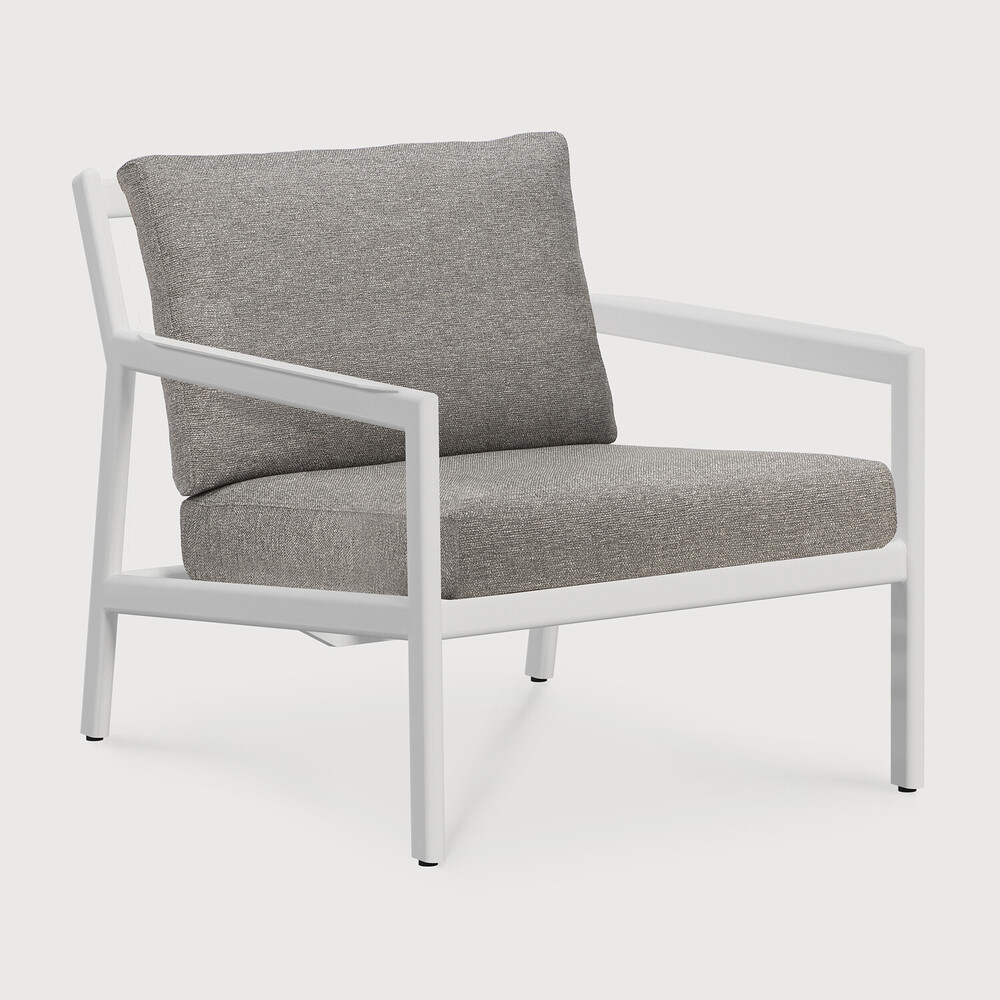 [60151] Fauteuil de jardin 1 place Aluminium blanc / coussin Mocha Jack