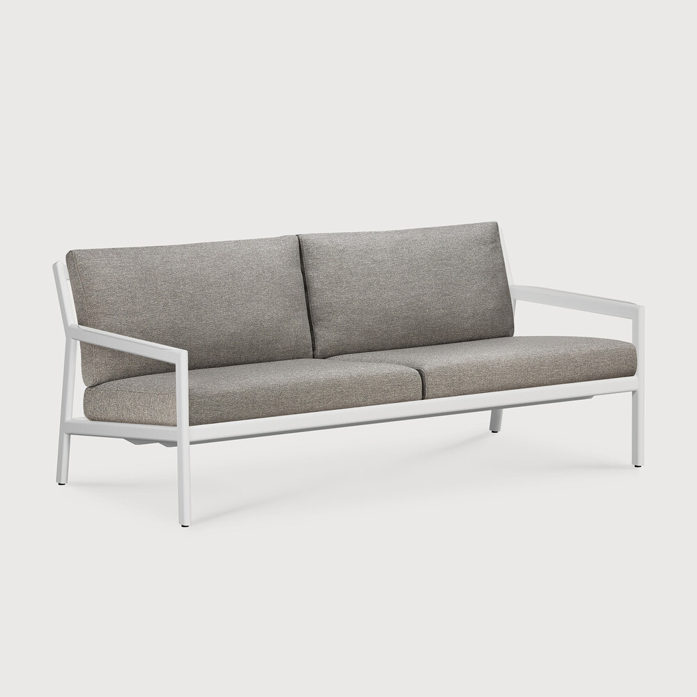 [60156] Canapé 2 places Aluminium blanc / coussin Mocha Jack