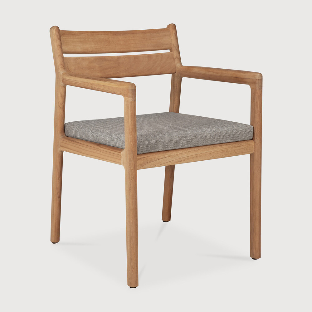[10372] Chaise extérieur  Teck / coussin Mocha Jack