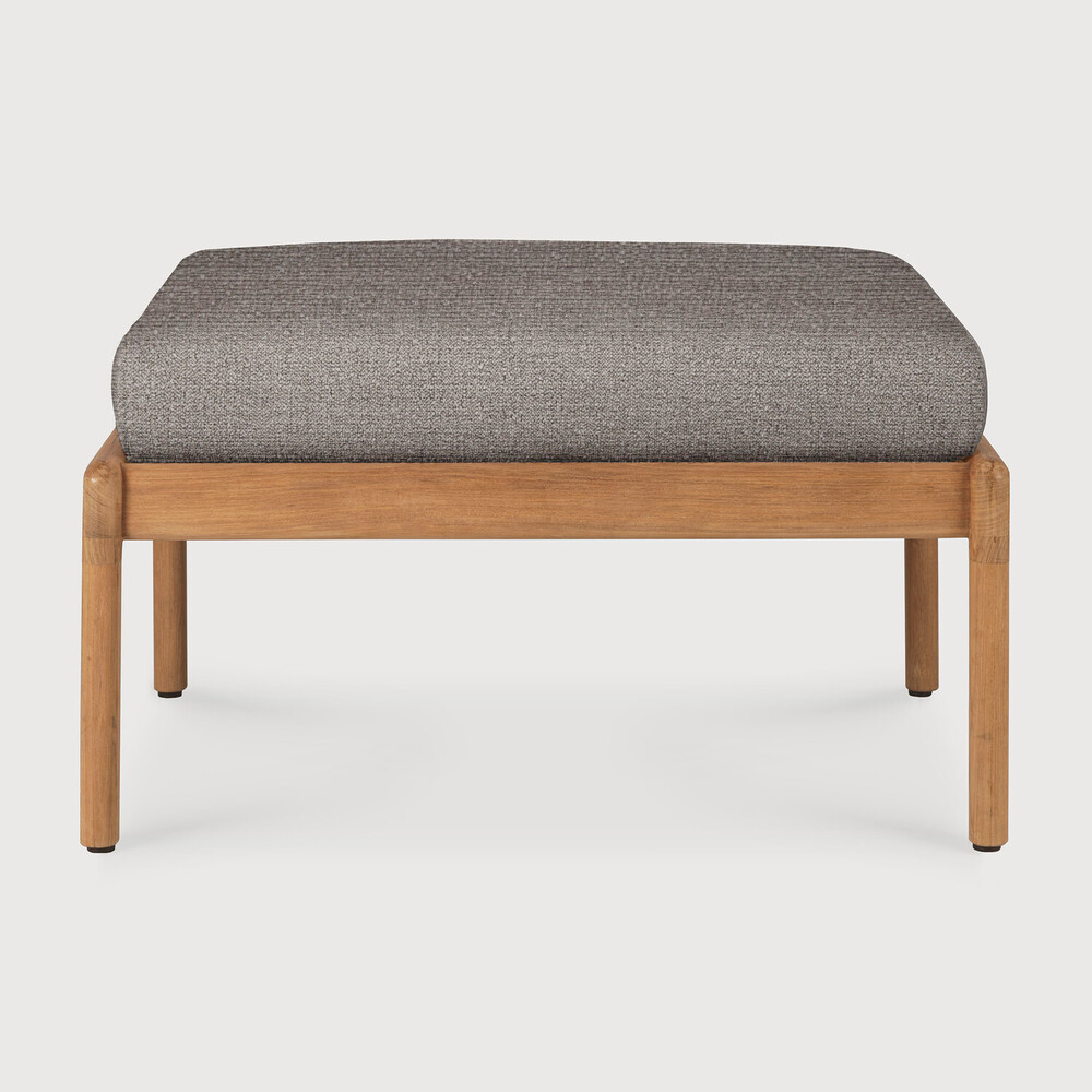 [10249] Repose-pieds de jardin Teck / coussin Mocha Jack