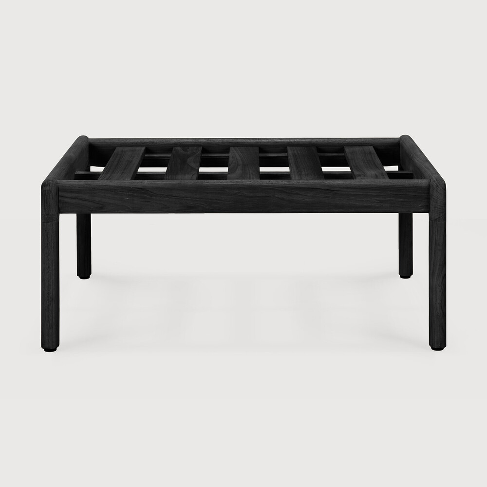 [70264] Repose-pieds de jardin Teck noir / pas de coussin Jack
