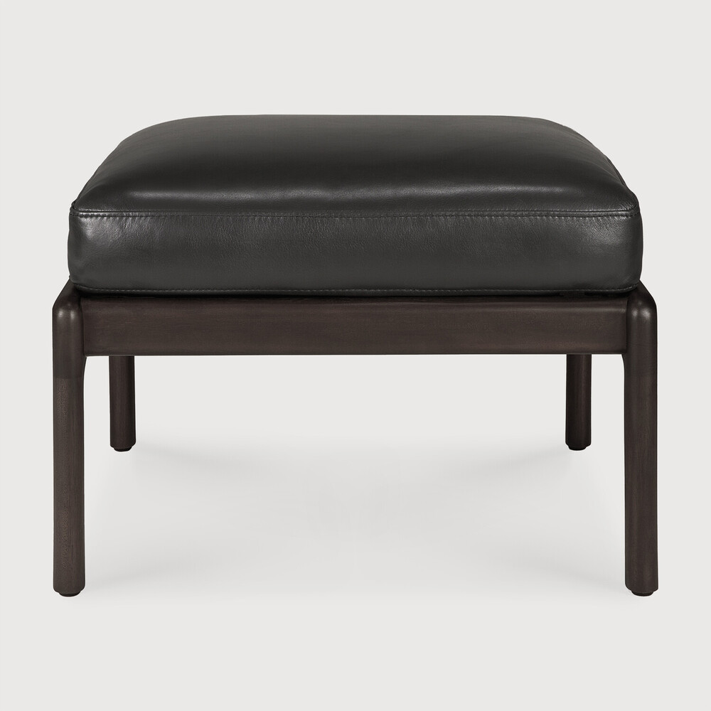[35111] Repose-pieds Acajou brun foncé / Black Leather Jack
