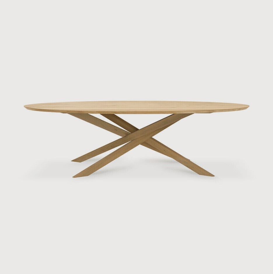[50181] Table repas 267cm Chêne Mikado