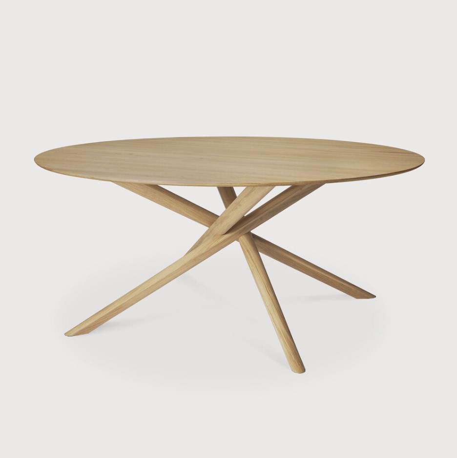 [50545] Table repas 150cm Chêne Mikado