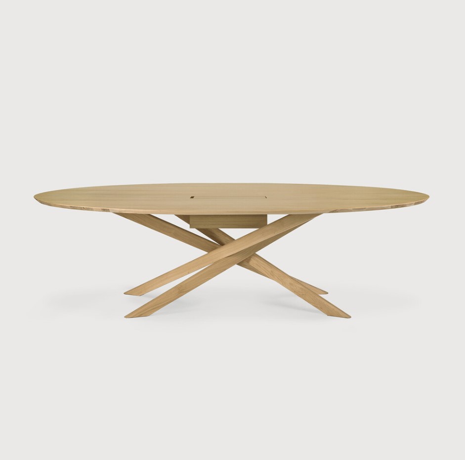 [50546] Table de réunion Chêne Mikado