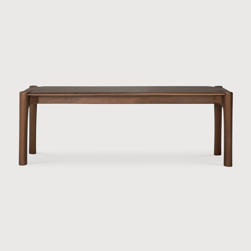 [11551] Banc 126cm Teck Brun PI