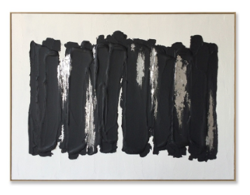 [220-472] Tableau ABSTRACT noir & blanc