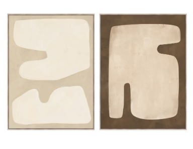 [370-356] Tableau ETHNIC beige & marron